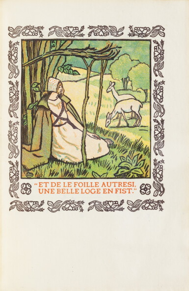 View full screen - View 1 of Lot 91. 3 volumes édités par Lucien et Esther Pissaro (Aucassin & Nicolete, etc.) + 2 autres ouvrages art & Craft..