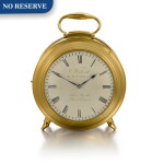 ENGLISH | A BRASS SIX MONTH-GOING TABLE TIMEPIECE, PART LATE 18TH CENTURY AND LATER
