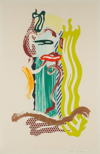 View full screen - View 1 of Lot 496. Portrait, from Brushstroke Figure Series.