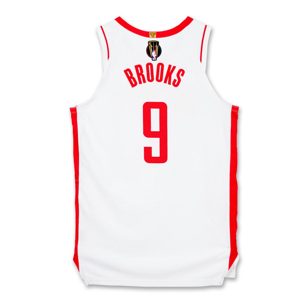 Voir en plein écran - Voir 1 du lot 49. Dillon Brooks Houston Rockets 2024-2025 Emirates NBA Cup Semifinals Game Worn Association Edition Jersey | Matched to 2 Games.