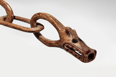 View full screen - View 1 of Lot 705. Chain with Zoomorphic Imagery, Okvik or Old Bering Sea I, circa 100 - 400 AD.