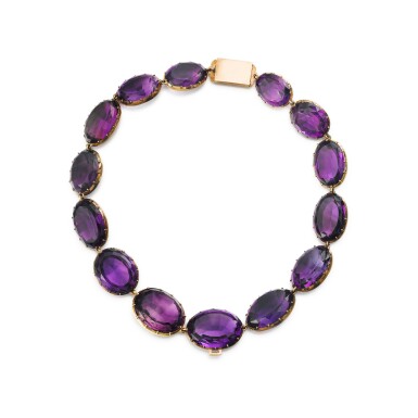 View full screen - View 1 of Lot 204. Collier améthystes | Amethyst necklace.