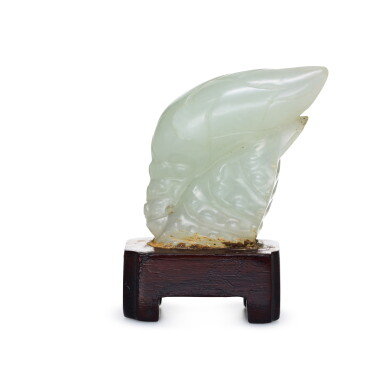 View full screen - View 1 of Lot 261. A SMALL WHITE JADE BAMBOO SHOOT, QING DYNASTY, 18TH/19TH CENTURY | 清十八/十九世紀 白玉雕竹筍.