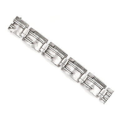 View full screen - View 1 of Lot 192. BRACELET ARGENT, JEAN DESPRÉS, VERS 1970 SILVER BRACELET, JEAN DESPRÉS, 1970S.