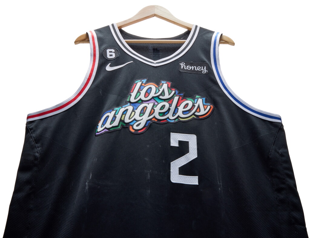 View full screen - View 1 of Lot 66. Kawhi Leonard Los Angeles Clippers 2022-2023 Game Worn City Edition Jersey .