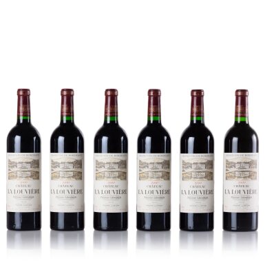 View full screen - View 1 of Lot 305. Château La Louvière Rouge 2000 (24 BT).