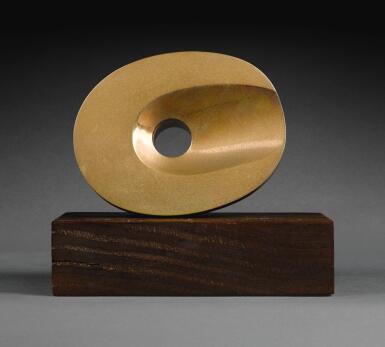 View full screen - View 1 of Lot 170. DAME BARBARA HEPWORTH | RECLINING SOLITARY FORM (AMULET).