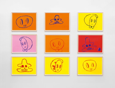 View full screen - View 1 of Lot 582. Untitled 1-9 (Complete set of 9 screenprints).