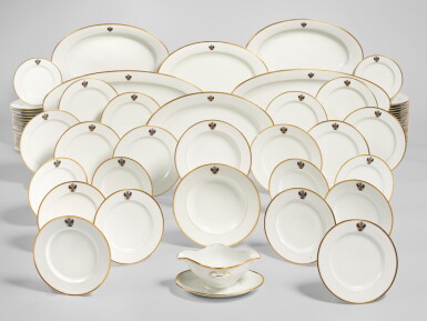 View full screen - View 1 of Lot 226. A Bohemian (Fischer and Mieg Pirkenhammer) Porcelain Part-Dinner Service, late 19th century.