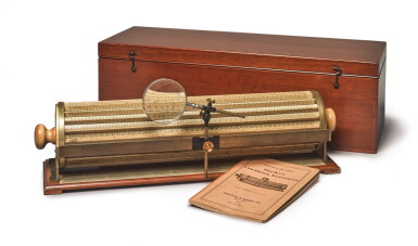 View full screen - View 1 of Lot 35. A LARGE THACHER'S CALCULATING INSTRUMENT, BY KUEFFER & ESSER CO., NO. 4013.