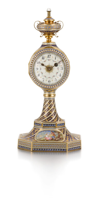 View full screen - View 1 of Lot 14. CONTINENTAL | A GOLD, ENAMEL AND PEARL-SET QUARTER REPEATING AND MUSICAL TIMEPIECE LATE 18TH / LATE 19TH CENTURY.