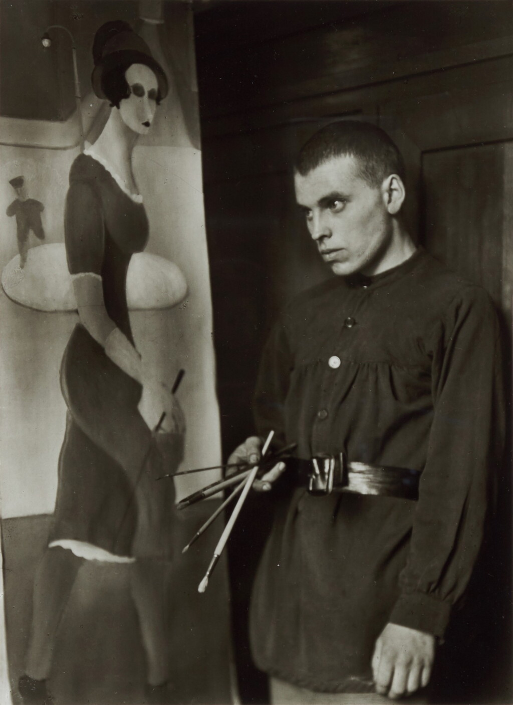 View full screen - View 1 of Lot 63. AUGUST SANDER | 'PAINTER (GOTTFRIED BROCKMANN)', 1924; AND 'DANCER (RAOUL HAUSMANN)', 1938 .