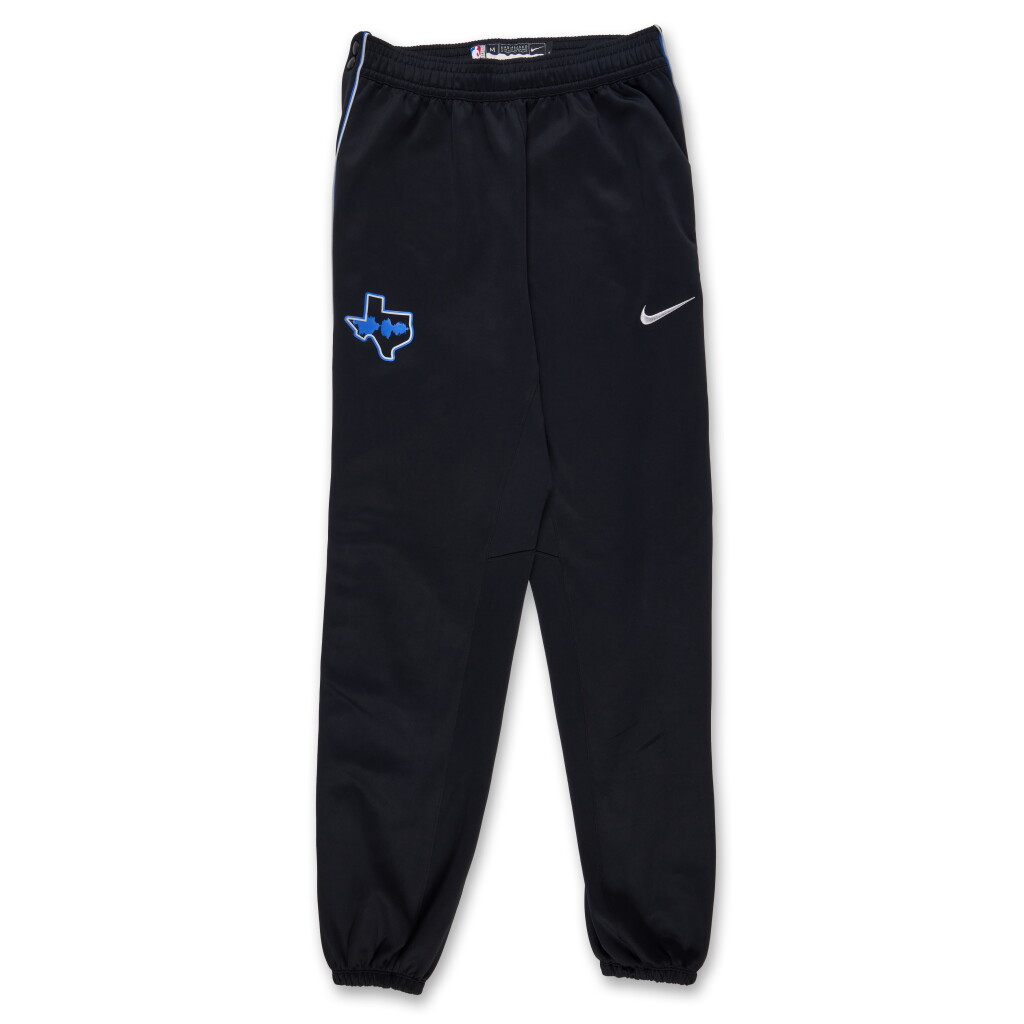 View full screen - View 1 of Lot 112. Dante Exum Dallas Mavericks 2024 NBA Finals Game Issued Warm Up Pants.