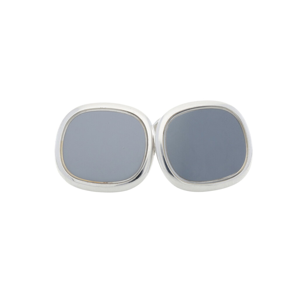 View full screen - View 1 of Lot 118. PATEK PHILIPPE | REFERENCE 9002, BLUE ELLIPSE A PAIR OF WHITE GOLD CUFFLINKS, CIRCA 1980.