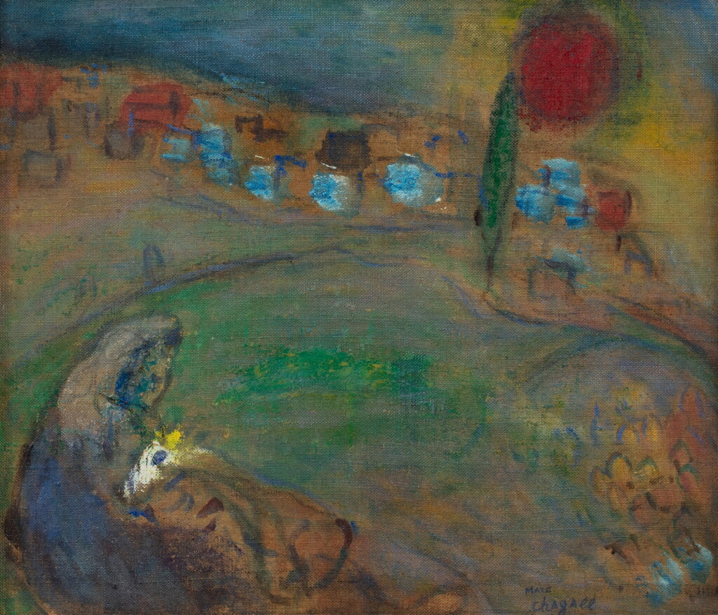 View full screen - View 1 of Lot 28. Prophète sur la colline, le soir.