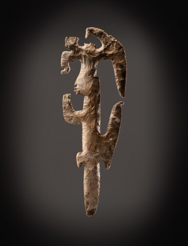 View full screen - View 1 of Lot 15. Maya Eccentric Flint of God K.