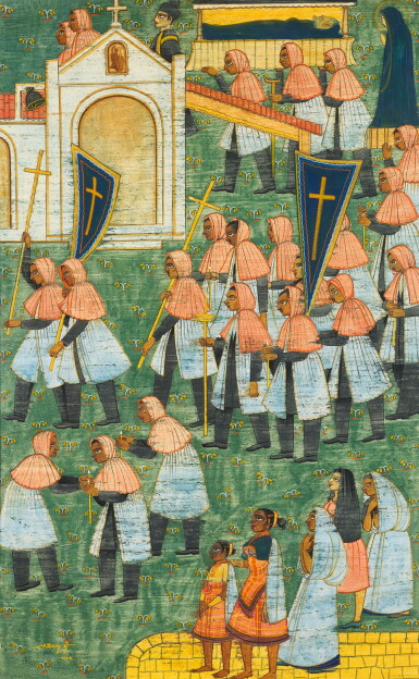 View full screen - View 1 of Lot 127. LAXMAN PAI | Untitled (Procession) .