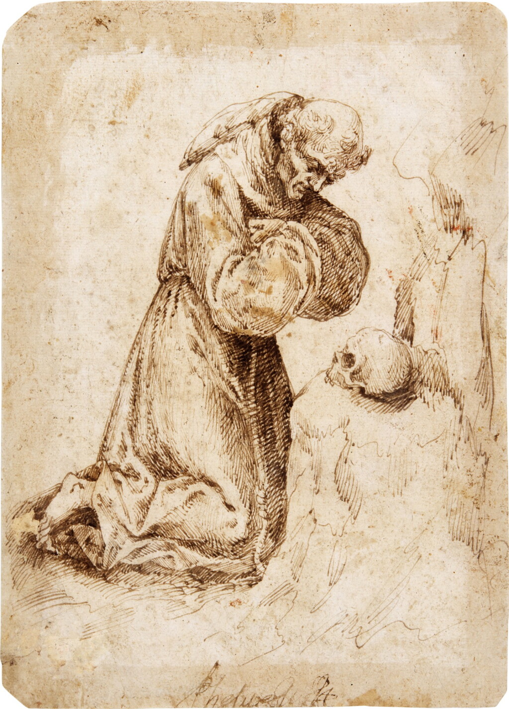 View full screen - View 1 of Lot 84. Saint Francis in penitence.