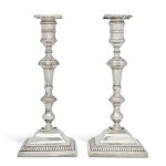 A Pair of Paktong Candlesticks, Mid 18th Century