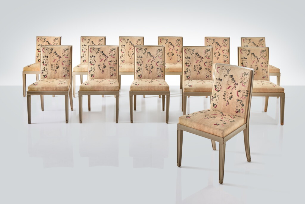 View full screen - View 1 of Lot 476. Set of Twelve Dining Chairs for Nelson Rockefeller.