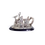 A Victorian silver novelty condiment stand, E.H. Stockwell, London, 1875