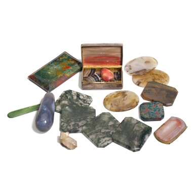 View full screen - View 1 of Lot 117. A collection of polished agates, 18th century and later.