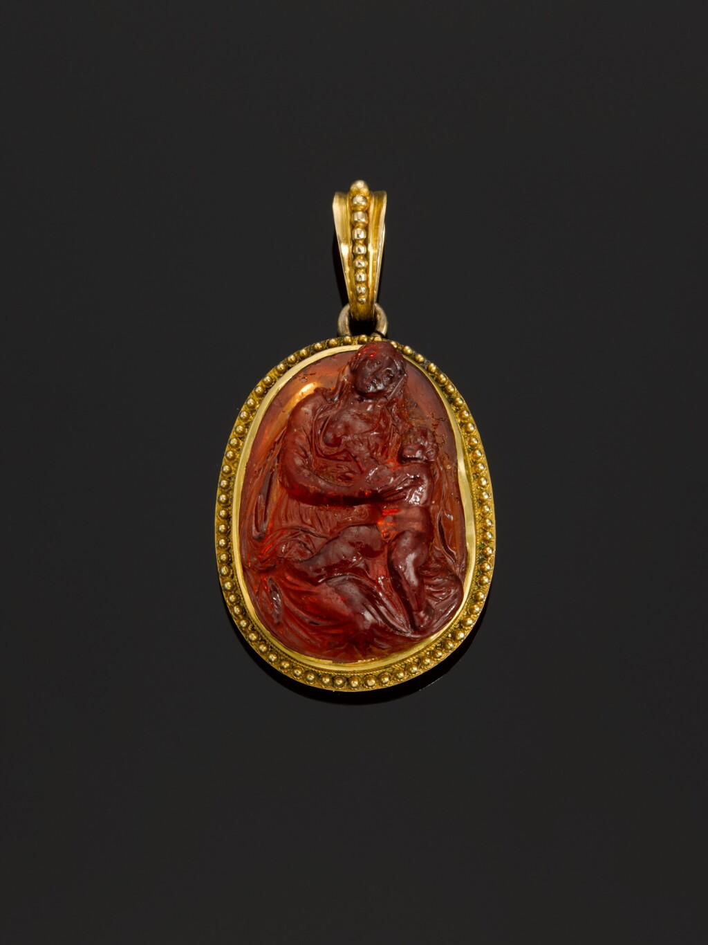 View full screen - View 1 of Lot 23. ITALIAN, PROBABLY VENICE OR MILAN, CIRCA 1600 | LARGE CAMEO WITH THE MADONNA AND CHILD.