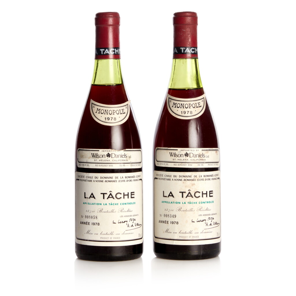 View full screen - View 1 of Lot 1001. La Tâche 1978 Domaine de la Romanée-Conti (2 BT).