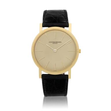 View full screen - View 1 of Lot 19. Reference 6351 A yellow gold wristwatch, Circa 1961.