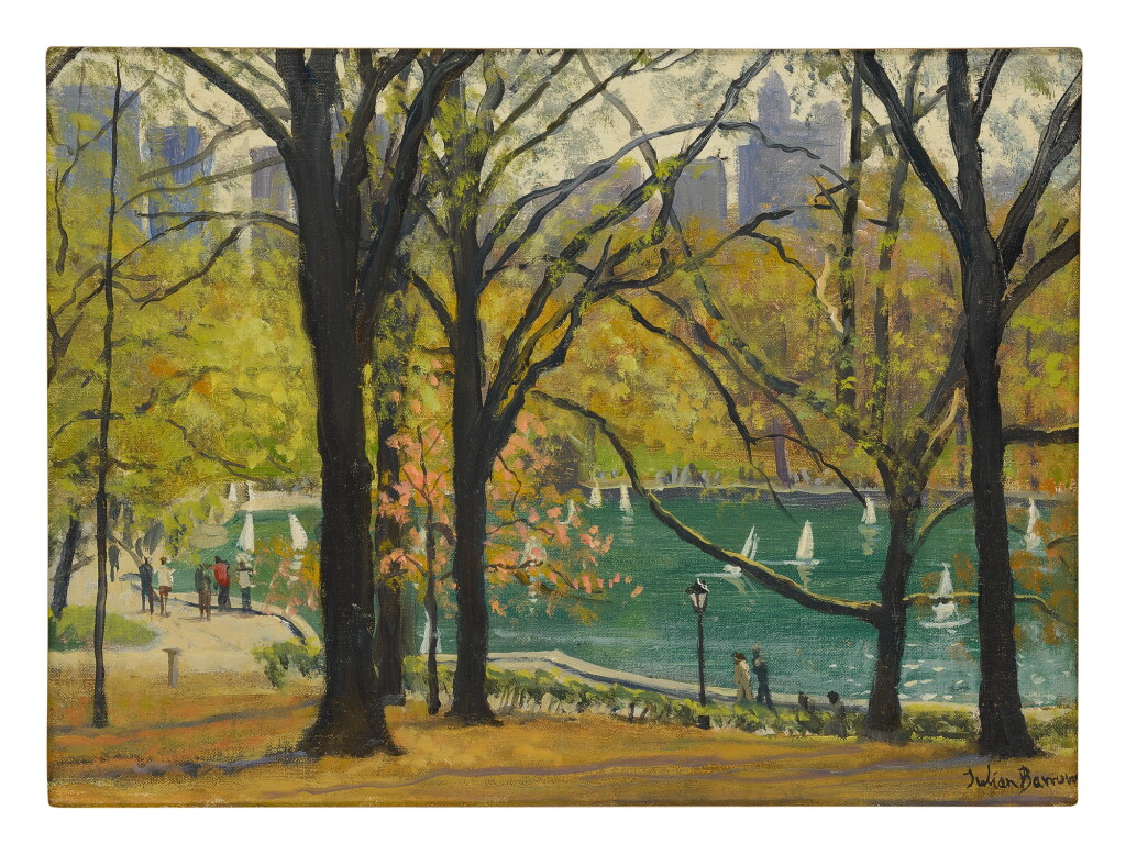 View full screen - View 1 of Lot 12. JULIAN BARROW | BOATING LAKE, CENTRAL PARK.