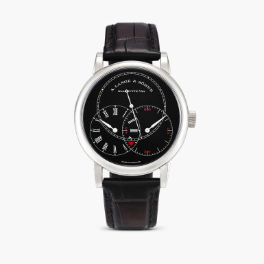 View full screen - View 1 of Lot 2581. Richard Lange Jumping Seconds, Reference 252.029 | A white gold jumping seconds wristwatch with power reserve indication, zero-reset mechanism and regulator dial, Circa 2022.