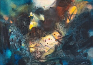 View full screen - View 1 of Lot 744. Chu Teh-Chun 朱德群 | Hors de toute forme 無形之美.