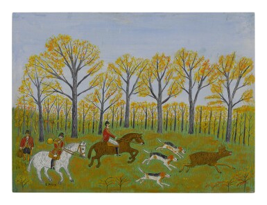 View full screen - View 1 of Lot 32. LOUIS VIVIN | LA CHASSE À L'ANGLAISE.