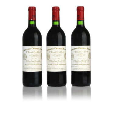 View full screen - View 1 of Lot 199. Château Cheval Blanc 1989 (3 BT).