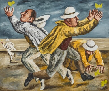 View full screen - View 1 of Lot 196. Butterflies on the Seashore.