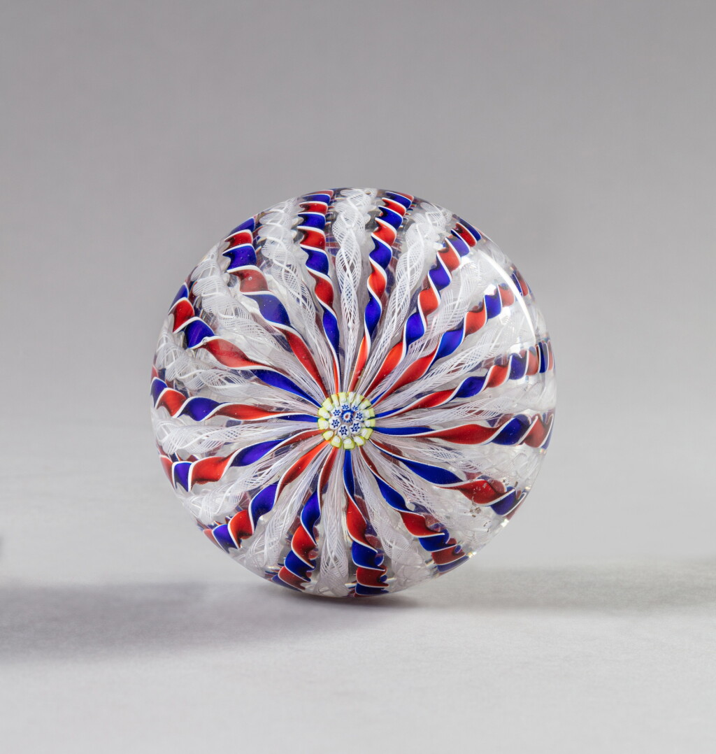 View full screen - View 1 of Lot 705. A St. Louis crown magnum paperweight, circa 1850.