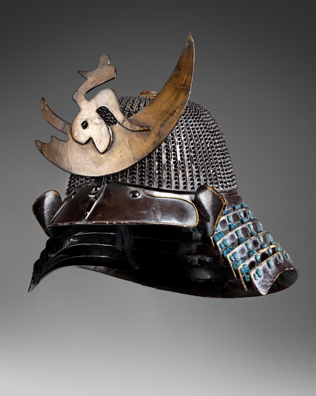 View full screen - View 1 of Lot 236. A Joshu-school helmet with raised rivets (koboshi-bachi), Japan, Muromachi period, 16th century.
