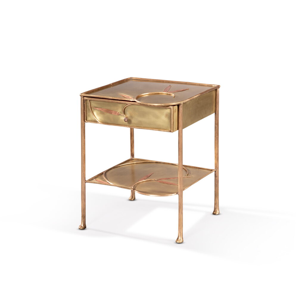 View full screen - View 1 of Lot 4. Table de chevet Bambou.