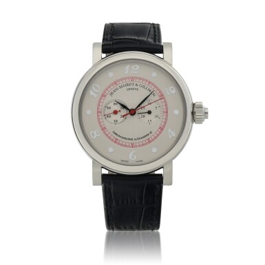 View full screen - View 1 of Lot 57. Alexandre III Limited edition stainless steel single button chronograph wristwatch Circa 2005.