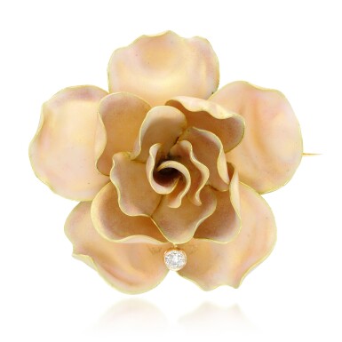 View full screen - View 1 of Lot 12. Enamel brooch.