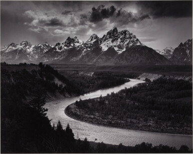 View full screen - View 1 of Lot 46. The Tetons and The Snake River, Grand Teton National Park, Wyoming.