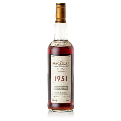 View full screen - View 1 of Lot 6378. The Macallan 48.8 abv 1951 (1 BT70).