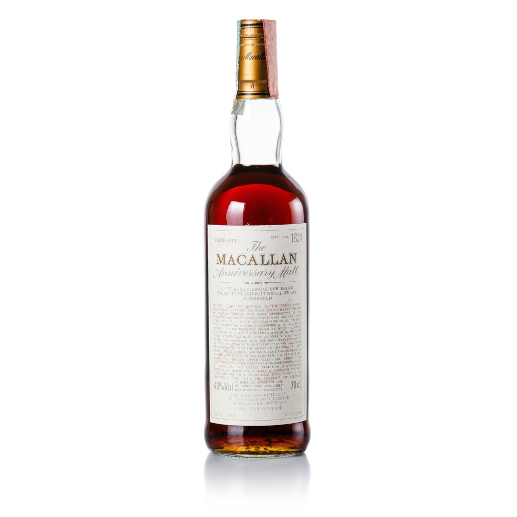 View full screen - View 1 of Lot 19. The Macallan 25 Year Old Anniversary Malt 43.0 abv 1975 (1 BT 70cl).