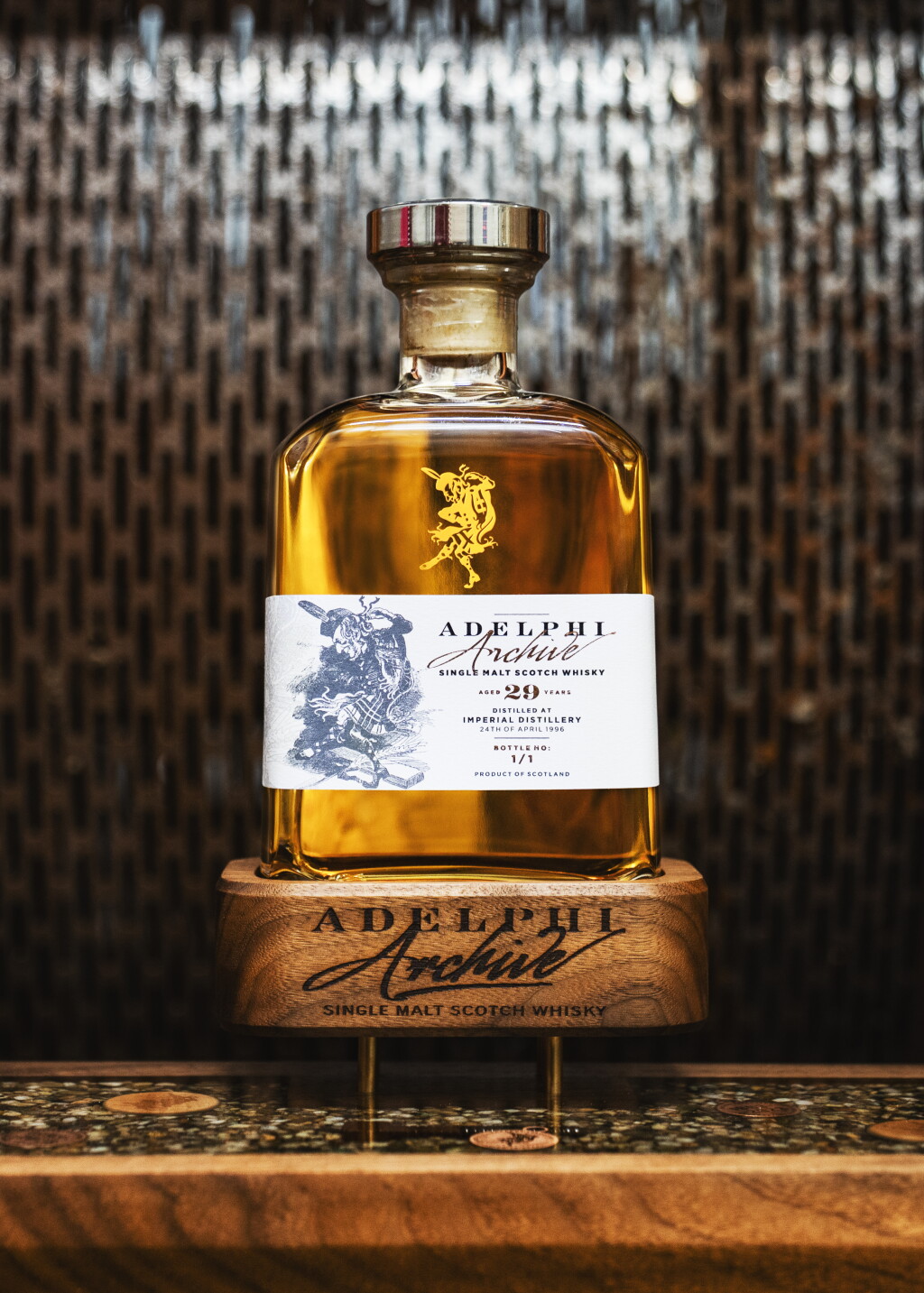 View full screen - View 1 of Lot 23. Adelphi One of One 29 Year Old Distilled at Imperial Distillery 1996 (1 Bottle 70cl).