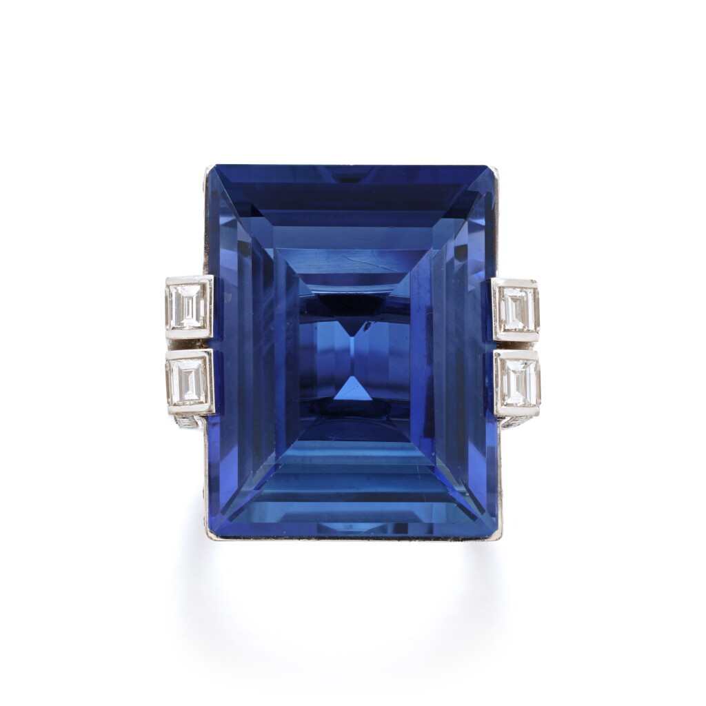 View full screen - View 1 of Lot 575. Sapphire and Diamond 'Fascination' Ring.