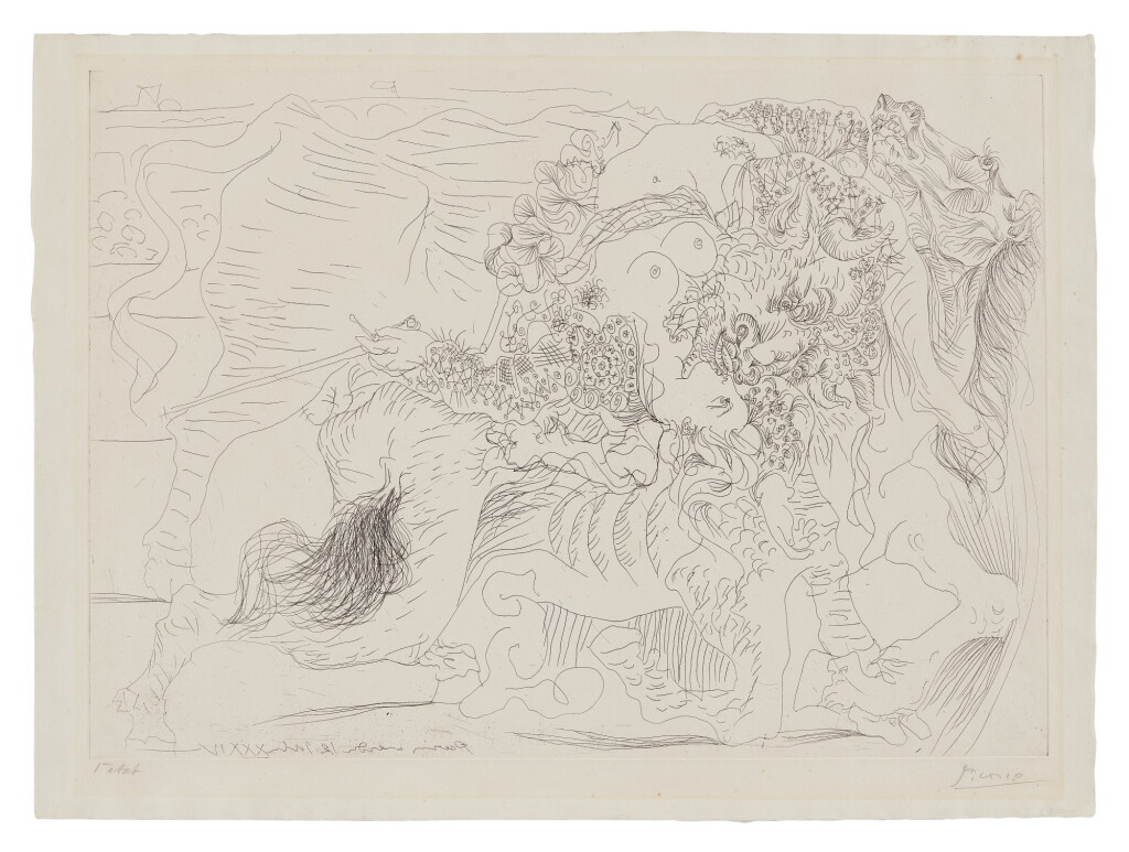 View full screen - View 1 of Lot 205. PABLO PICASSO | FEMME TORERO. DERNIER BAISER? (B. 1329; BA. 425C).