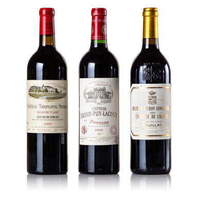 View full screen - View 1 of Lot 321. Mix Bordeaux 2003/2006 (3 BT).