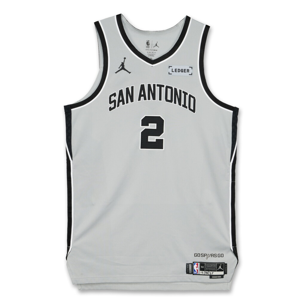 View full screen - View 1 of Lot 1. Dylan Harper San Antonio Spurs 2025-2026 Game Worn Statement Edition Jersey | Career-High Points.