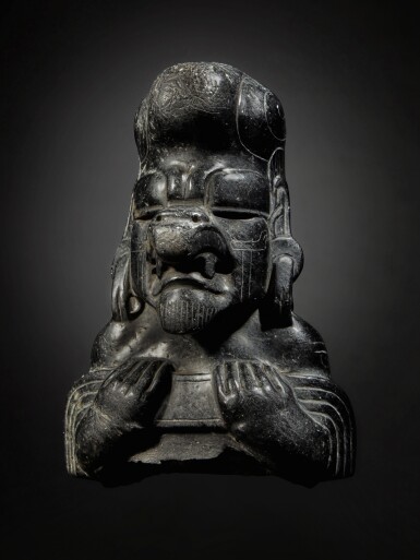 View full screen - View 1 of Lot 6. The Guennol Olmec Figure of a Deity, Middle Preclassic, circa 900 - 600 B.C..