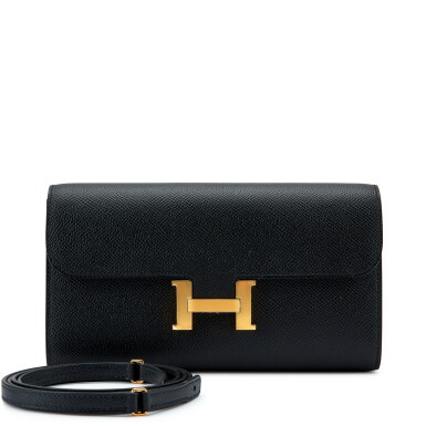 View full screen - View 1 of Lot 7865. Black Epsom Constance-To-Go Gold Hardware, 2022.